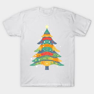 Colorful Christmas Tree - Colorful Celebration T-Shirt